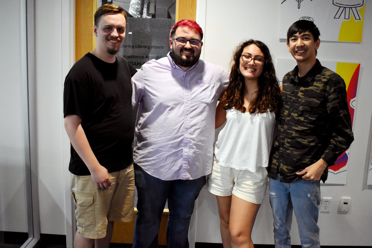 utalibraries's tweet photo. The student band Party on Mars worked on recording their new album at The Studios at UTA Central Library. The Studios recording space is designed for students to record music or podcasts with industry-level equipment.
#PartyonMars #StudioVibes #MusicMagic #BandRecordings https://t.co/IShUM7zrA0