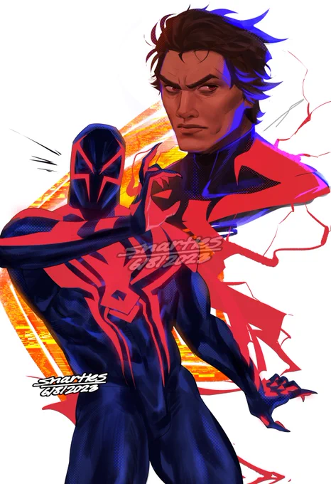 had to fix something so repost, miguel doodles #SpiderVerse #MiguelOHara