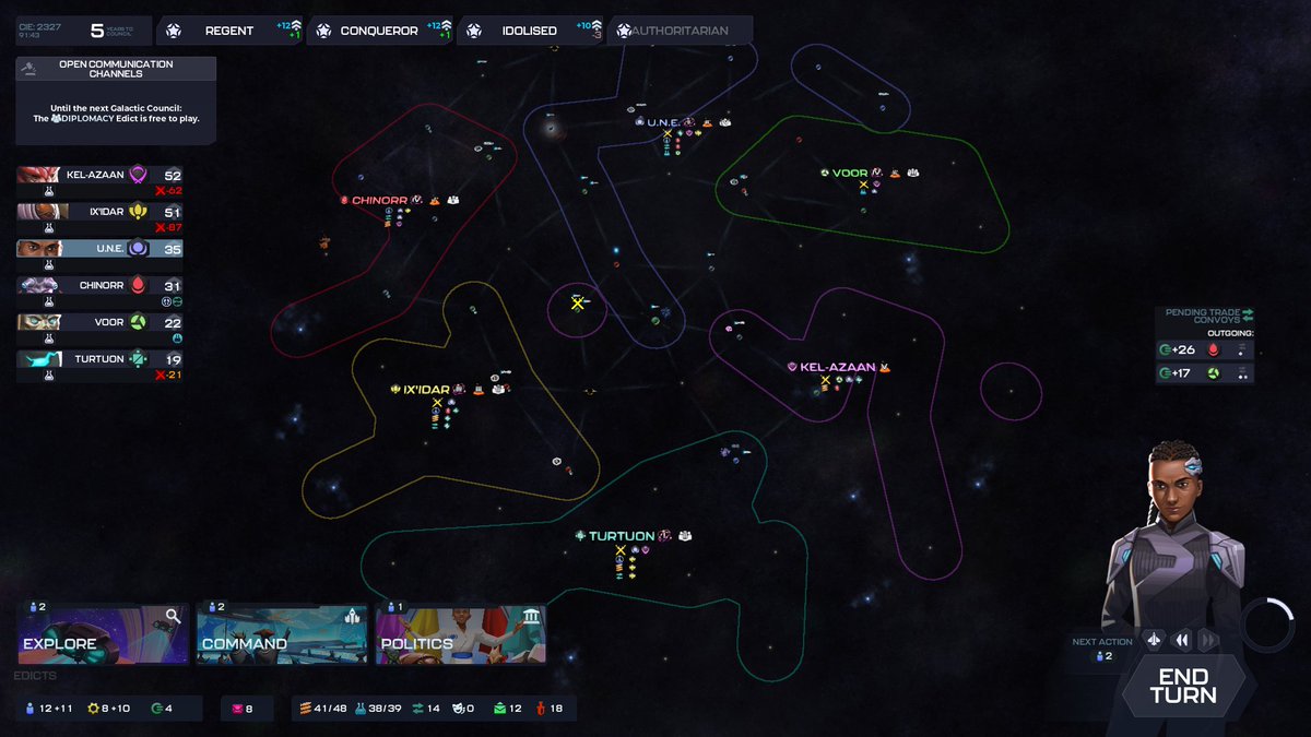 ok, ok here's a couple of screenshots from our next game: STELLARIS NEXUS

store.steampowered.com/app/1983990/St…