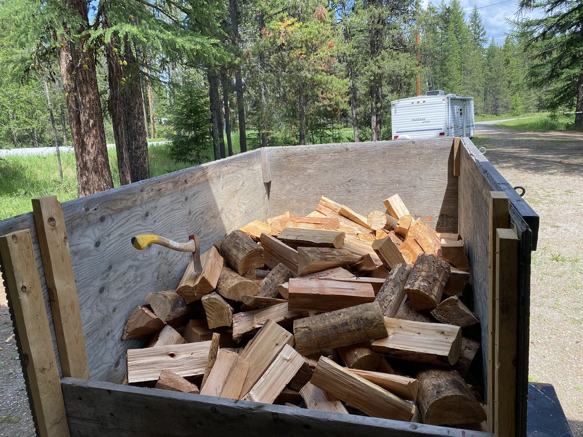 Selling another load of firewood. Does it go in the mountain bike fund. My 🇨🇦 dividend TFSA or into $SCHD in my RRSP? Tough choices.