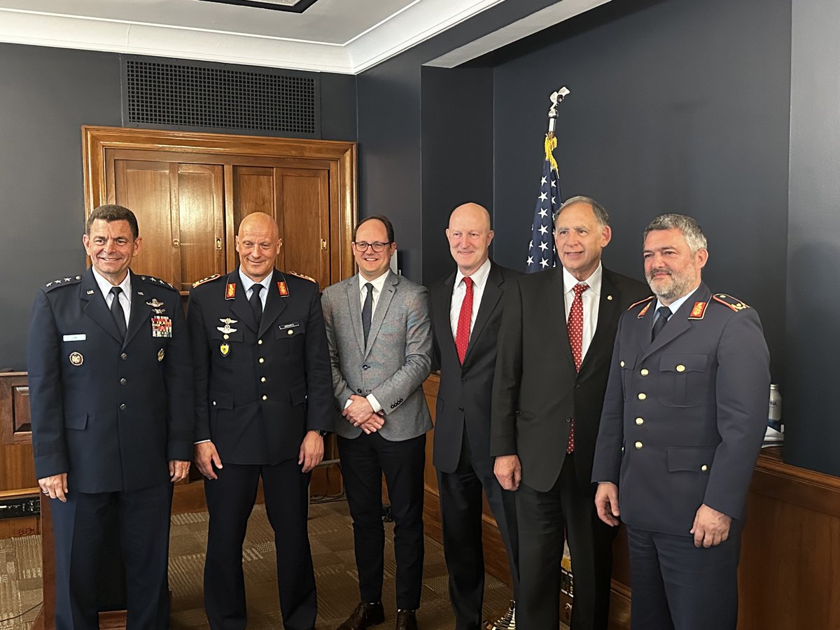 Atlantic Council Europe Center (@aceurope) on Twitter photo We were honored to host <a href="/Team_Luftwaffe/">Team Luftwaffe</a> Chief Lt. Gen. Ingo Gerhartz, <a href="/AirNatlGuard/">Air National Guard</a> Director Lt. General Michael Loh, and Senator <a href="/JohnBoozman/">Senator John Boozman</a> to preview Air Defender 23, a 🇩🇪-led military exercise and the largest one in <a href="/NATO/">NATO</a>’s history. We were honored to host <a href="/Team_Luftwaffe/">Team Luftwaffe</a> Chief Lt. Gen. Ingo Gerhartz, <a href="/AirNatlGuard/">Air National Guard</a> Director Lt. General Michael Loh, and Senator <a href="/JohnBoozman/">Senator John Boozman</a> to preview Air Defender 23, a 🇩🇪-led military exercise and the largest one in <a href="/NATO/">NATO</a>’s history.