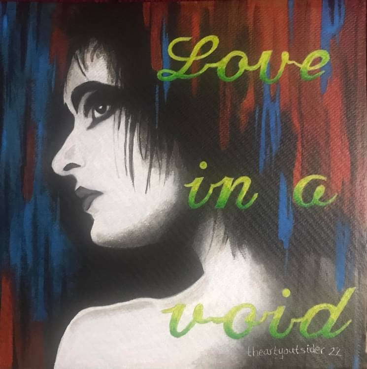 Love in a void ~ Acrylic on board 
#siousxieandthebanshees #siousxiesue #womenofpunk #acrylicpainting