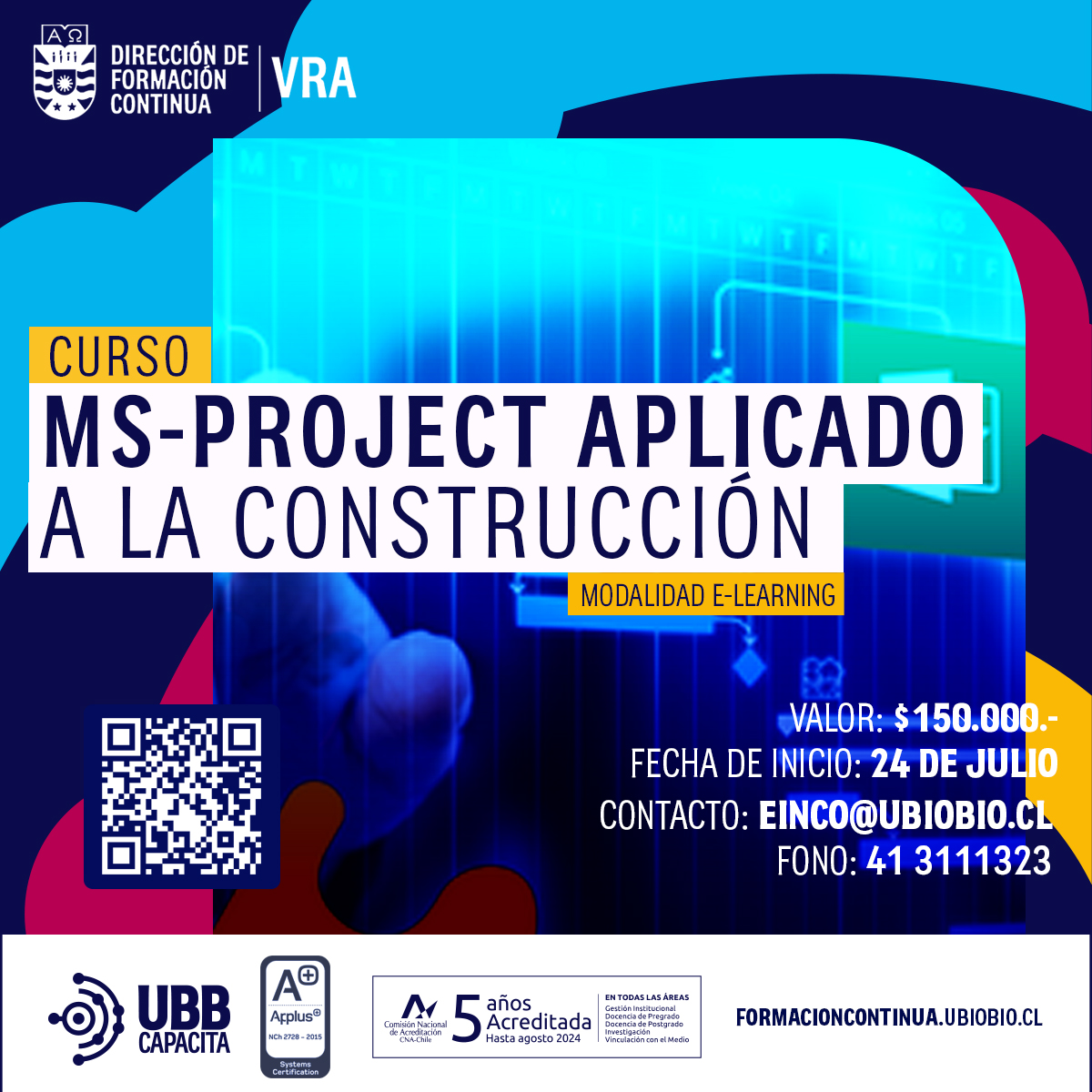 ubbcapacita's tweet photo. 𝗖𝘂𝗿𝘀𝗼 𝗠𝗦-𝗣𝗿𝗼𝗷𝗲𝗰𝘁 𝗮𝗽𝗹𝗶𝗰𝗮𝗱𝗼 𝗮 𝗹𝗮 𝗖𝗼𝗻𝘀𝘁𝗿𝘂𝗰𝗰𝗶ó𝗻
Más información en: https://t.co/ZjTaLEqLxC
Preinscripción en: https://t.co/oYTvgHLDA0
Correo de Contacto: einco@ubiobio.cl
#construccion #msproject https://t.co/aSM1EoUvw3