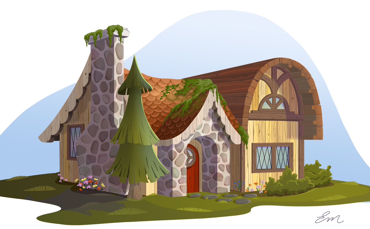 ErynMccarthy's tweet photo. Cottage concept 🏡☺️
#conceptart #layoutartist #BGpaint #animation https://t.co/hDMq1z7TZv