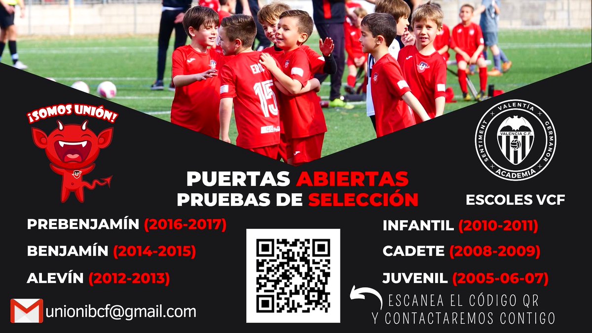 union_ibcf's tweet photo. ❤️🖤⚽ La noticia que, los que quieren formar parte de nuestra familia, estaban esperando
Especialmente;
INFANTILES 2010-2011

¿Te vienes? 🤜🏻🤛🏻

 @vocamini_app @11teamsports
#sorsiemorsi

#somosunión
#FamiliaUnión
#SomosUnión 
#GoDimoniets😈
#ADNVCF🦇
#escolesvcf
@Academia_VCF https://t.co/Tvb5JWqnGz