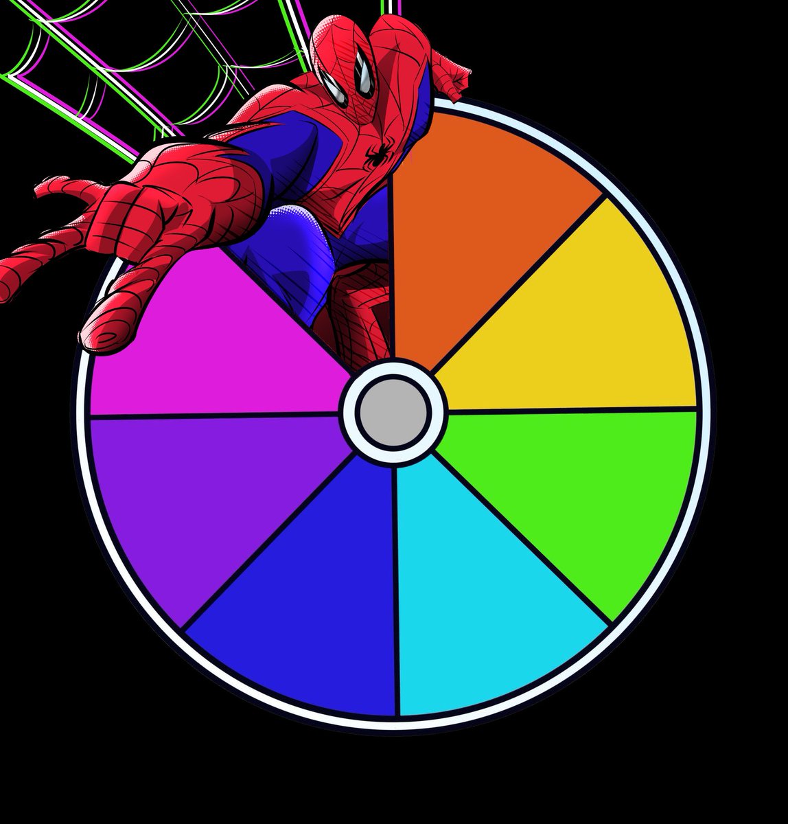 U guys voted on Spidey for Red. Now who’s gonna take Orange? #colorwheel