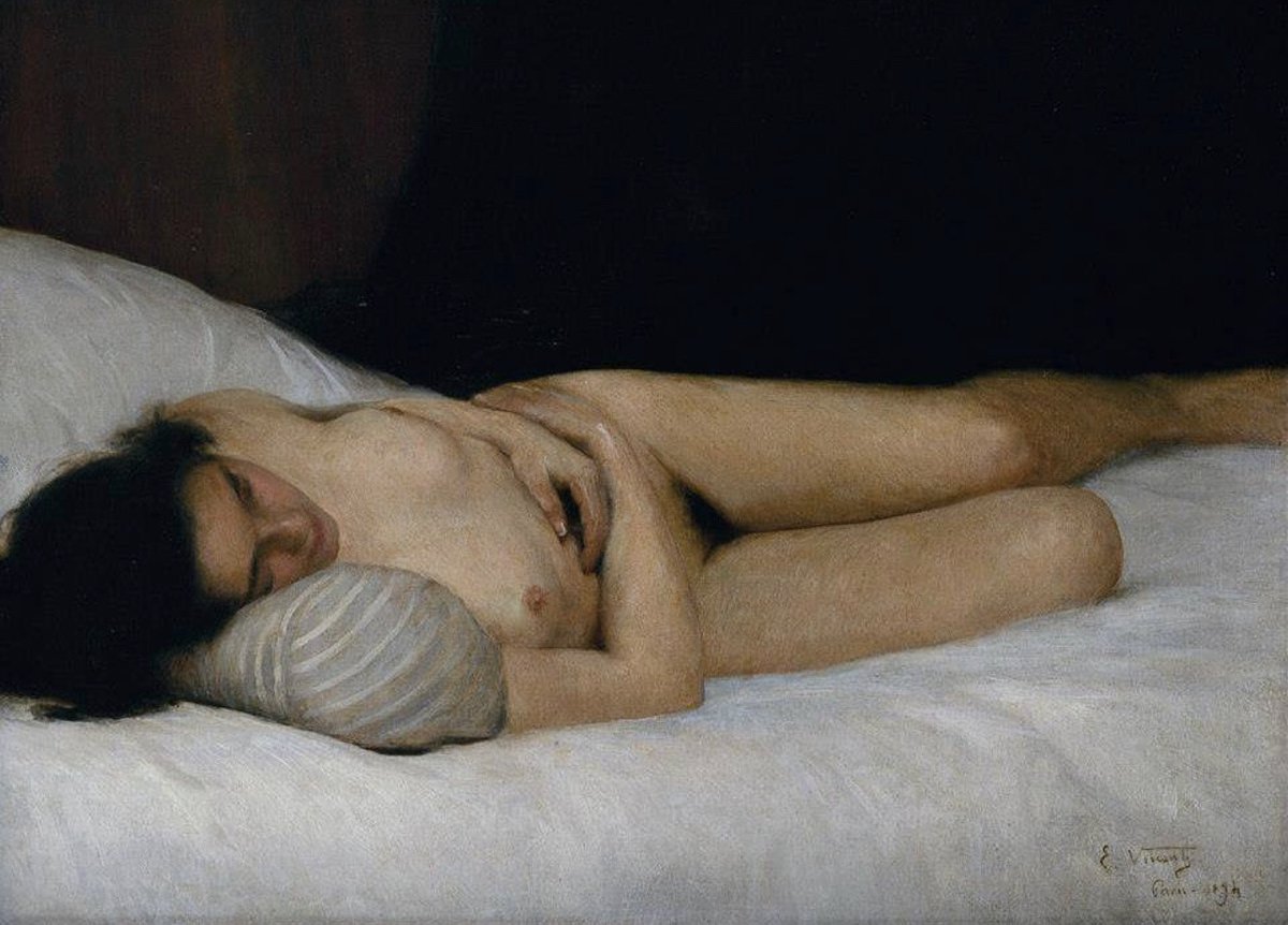 _sinesapiens_'s tweet photo. ‘Nu feminino’ by Eliseu Visconti, 1894 https://t.co/Mg3SHY82du