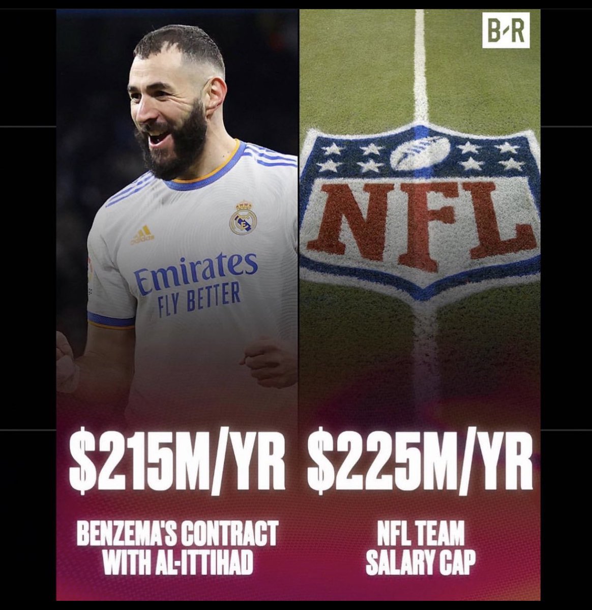eroforce1's tweet photo. Ay! Congrats to @karimbenzema for securing the bag!! 💰🏆🤑

-Might need you to autograph a blank check for me next time ✍🏼😅 @mementomemorabilia 
 
📸🎥: @soundandmotion
#behindthescenes #ballondor #mvps https://t.co/UXr5jzqpX9