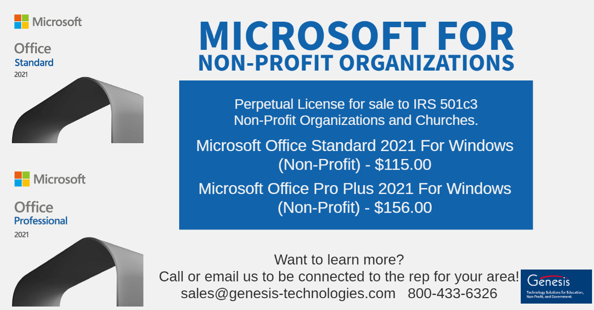 As an authorized non-profit software reseller, we specialize in finding significant software discounts for churches, museums, libraries, and all other IRS 501(c)3 non-profits. Find perpetual versions of Microsoft Office at a discount for your 501c3 today!
loom.ly/ssZo3x8