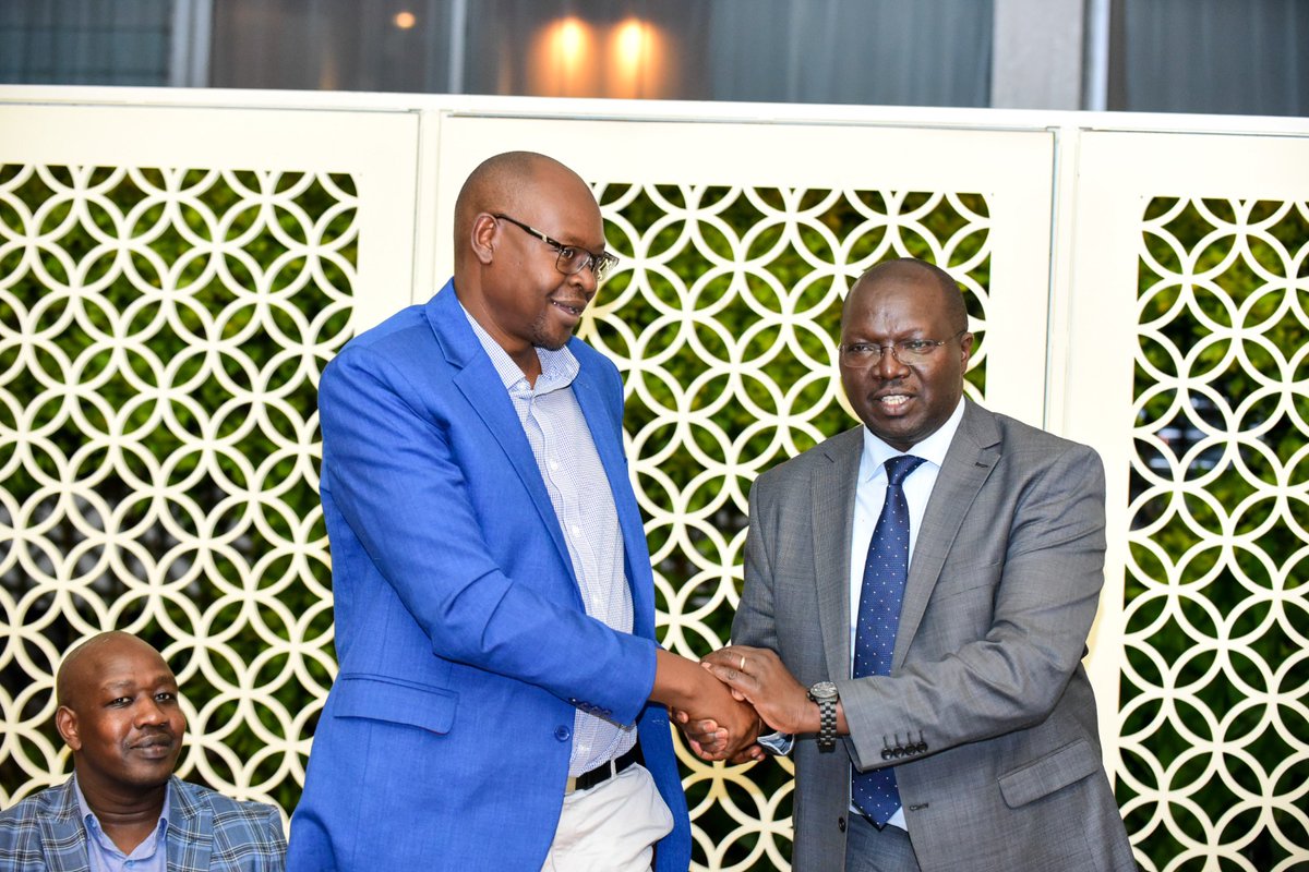 CsChelugui's tweet photo. My message of Congratulations to Dr. Ruto K. Erick and Mustafa Ramadhan upon their election as President and Vice President of the Kenya National Chamber of Commerce and Industry (KNCCI) respectively.  

I have received news of your victory in the just concluded KNCCI national elections with joy and satisfaction. 

Indeed, your victory today is testimony of the level of  confidence the business community has in your leadership. 

I know you are going to do an excellent job and would like to assure you of my unwavering support. At least 65% of Small and Medium Enterprises (SMEs) are members of KNCCI therefore, we will work closely together to transform the sector.

Please accept my warm congratulations and best wishes as you take over the leadership mantle at the KNCCI. 

Congratulations.