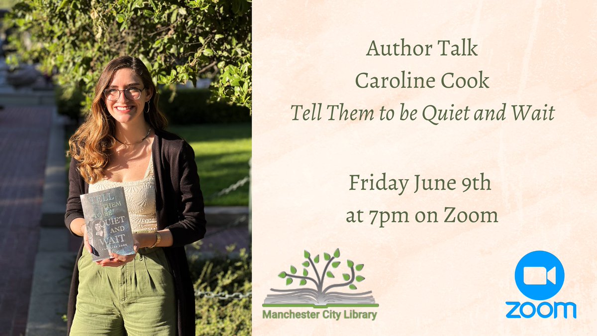 Author Talk: Tell Them to be Quiet and Wait, by Caroline Cook
Join us Friday June 9th at 7 pm via zoom to hear Cook discuss this remarkable story of love, friendship, rejection, acceptance, and the challenges women through the decades have faced in academia.