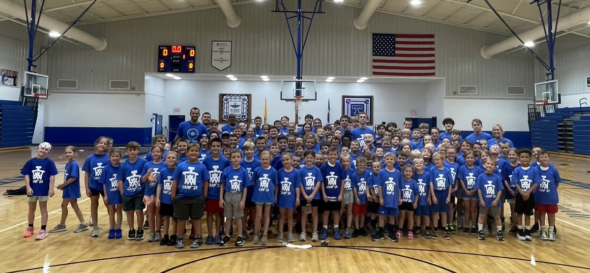 CoachWestTHS's tweet image. What a week with our 110+ campers (a new record!) getting better, competing, and having fun! Parents, thanks for sharing your kids with us this week; current THS players/coaches, thanks for all of your help; campers, keep working hard this summer! We’ll see everyone in October!
