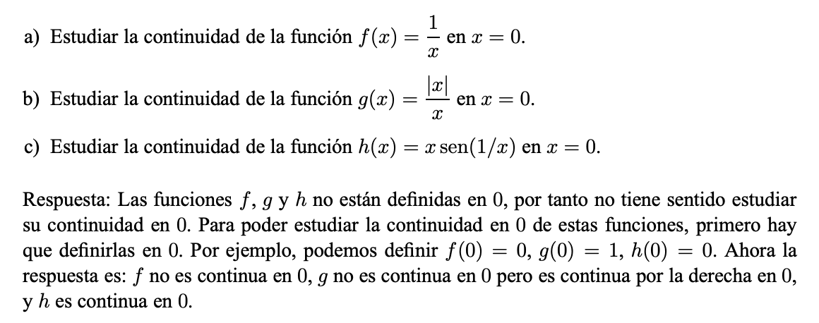 RubenMRoca's tweet image. Sobre la continuidad de 1/x... @davidcpvm 

Respecto lo que decías @estudiarfisica de que nunca se había hablado de ello. Por casualidad he tenido que buscar apuntes de análisis y he encontrado esto en unos apuntes de un tal Javier Pérez de la Universidad de Granada.