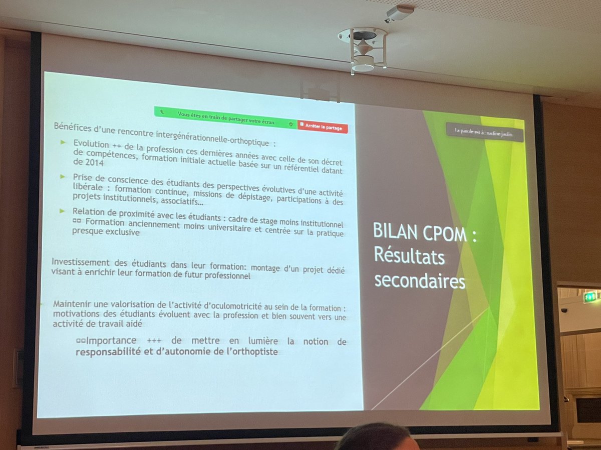yvantourjansky's tweet photo. Beau bilan en présence de l’université paris cité, de l’@ARS_IDF , de la présidente du @OrthoptisteSNAO de la nouvelle et l’ancienne présidente de la @La_FFEO des tuteurs libéraux qui montre toute la richesse de l’exercice libéral et des orthoptistes libéraux . Bravo @vdissat https://t.co/X4P4HCOLvz