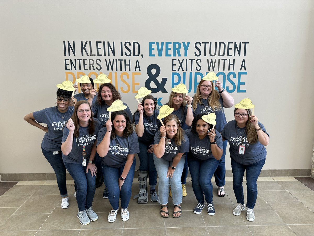 BrillKISD's tweet photo. Broncos! 💛💙 Our leadership team spent the day Exploring Learning and planning for a brilliant next year!! 🧭We can’t wait to see how you’re exploring learning this summer! #BrillExploreLearning @KleinISD https://t.co/oVDsH47B1O