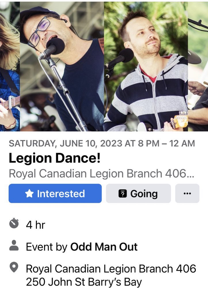 oddmanoutlive's tweet photo. Hey @PureCountry967 how about a shout out for our dance on Saturday in Barry’s Bay? https://t.co/BFdrXwawHs