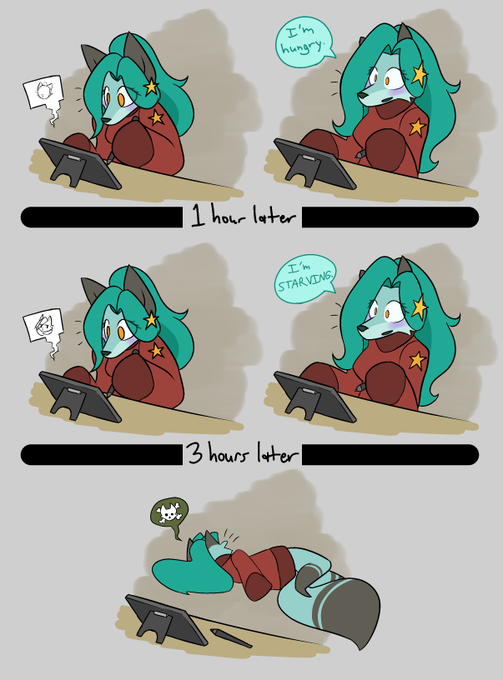 She's learning how to draw the right way*  *Not the right way