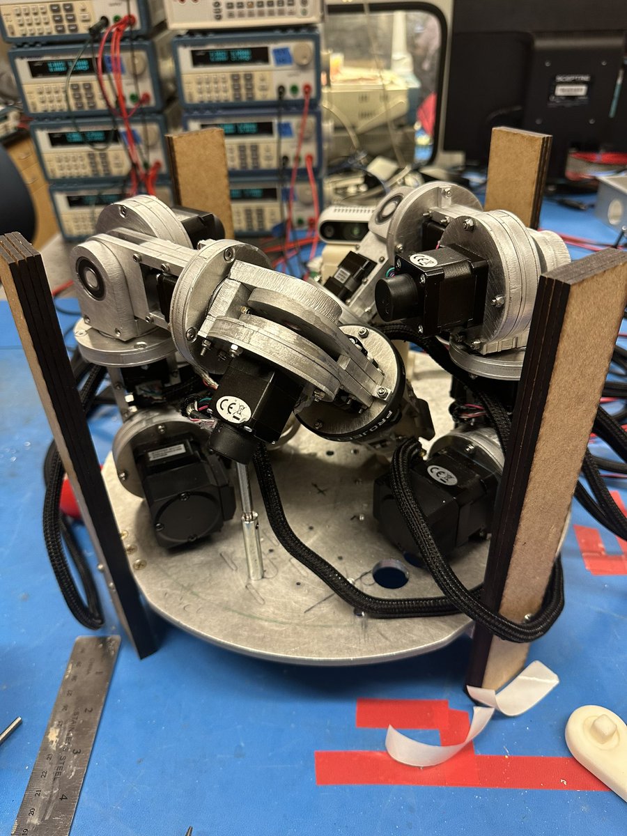 ApogeeJonathan's tweet photo. We are just days away from sending off #ProjectDaedalus to the @NASAWallops Flight Facility for testing and integration!
After 9 full redesigns this year alone, the final iteration of both arms are fully assembled and currently undergoing software and electrical testing!🦾 https://t.co/sCZv9FahyI