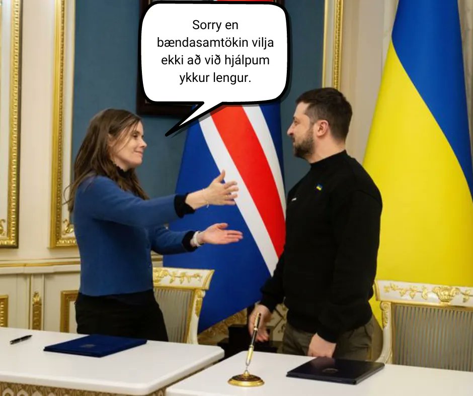 Bændasamtökin voru of hrædd við samkeppni frá ríki sem er að berjast fyrir tilveru rétti sínum svo að sjálfsögðu ákveður ríkisstjórnin að hætta með tollaundanþágur.