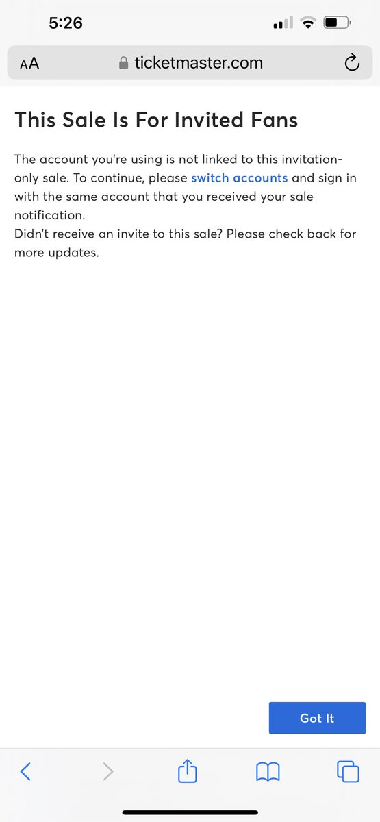 StaceyT1784148's tweet photo. @erastourticketz @Ticketmaster Looks like a little change up!!! Hopefully some of you with codes still can get tickets!!! https://t.co/bEjcAwAG8O