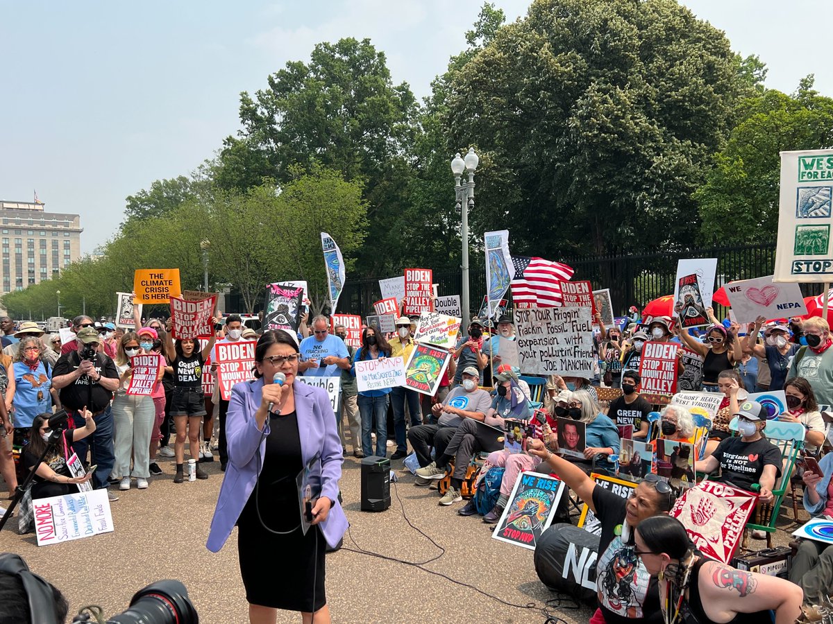 This is a fight for our lives. This is a fight for our future. It’s not too late to reverse this disastrous giveaway to corporate polluters and #StopMVP. I call on the Biden Admin to cancel MVP & Willow, declare a climate emergency, and phase out fossil fuels on public lands.