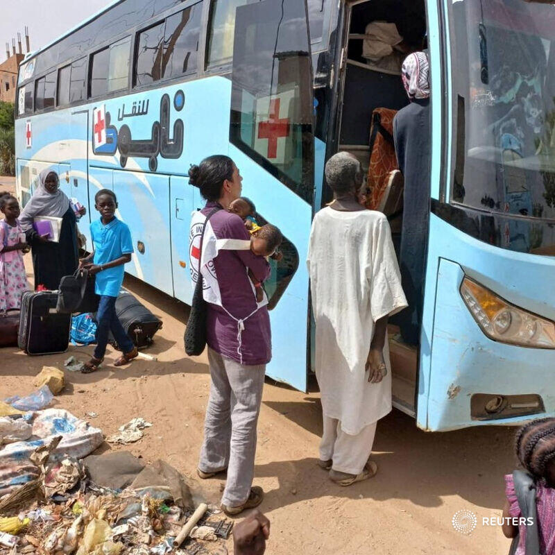 About 300 children have been evacuated from an orphanage in Sudan's capital Khartoum where dozens of orphans were found last month to have died since mid-April due to nearby fighting between rival military factions reut.rs/3MXSmnt