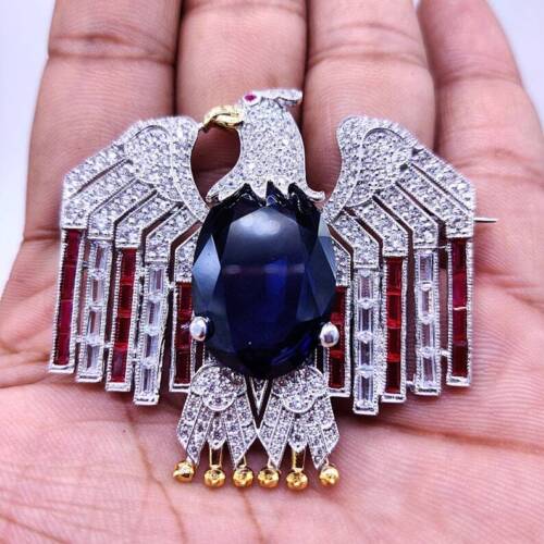 OtherJewelry's tweet photo. 925 Sterling Silver Jewelry Eagle Brooch Diamond Sapphire Ruby Gemstone (ad eBay) https://t.co/7R4WulL1rj https://t.co/hy3I9Q4ftx