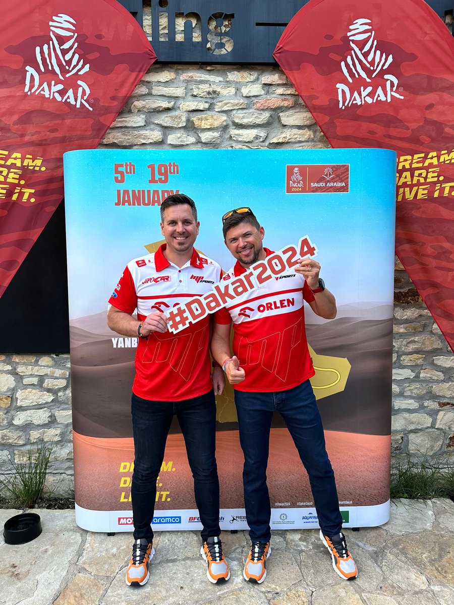 😁😝 So excited we are for <a href="/dakar/">DAKAR RALLY</a> 2024 ‼️
#martinprokop #mpsports #dakar #dakar2024 #dakartour <a href="/TeamORLEN/">ORLEN Team</a>