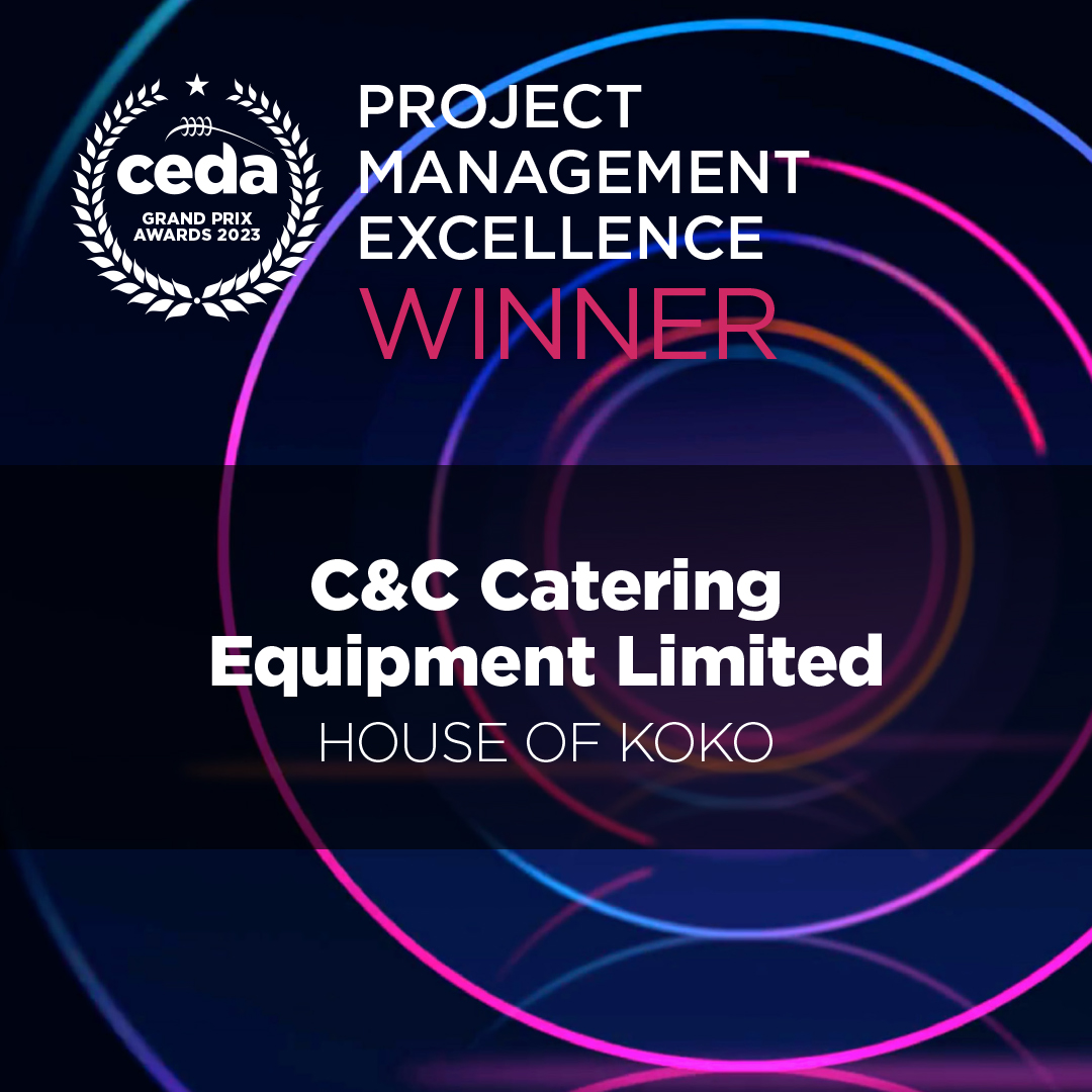 Congratulations to <a href="/candccatering/">C&C Catering Eqt Ltd</a>!

Winners of the Project Management Excellence ceda Grand Prix Award for their project at The House of KOKO.

#cedaConference23 #GrandPrixAwards23