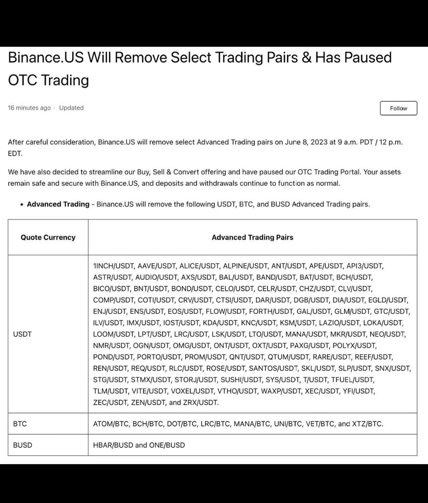 Binance USA removed the selected trading pairs & has paused the OTC trading today! AMC and GME gonna Moon! Let’s fackin gooooo 🔥💎🙌🏼🚀🚀🚀🚀

$AMC #AMC #AMCSqueeze #AMCSTOCK  #GME  #MULN
#APE $APE #HYMC  #MOASS #AMCNOTLEAVING