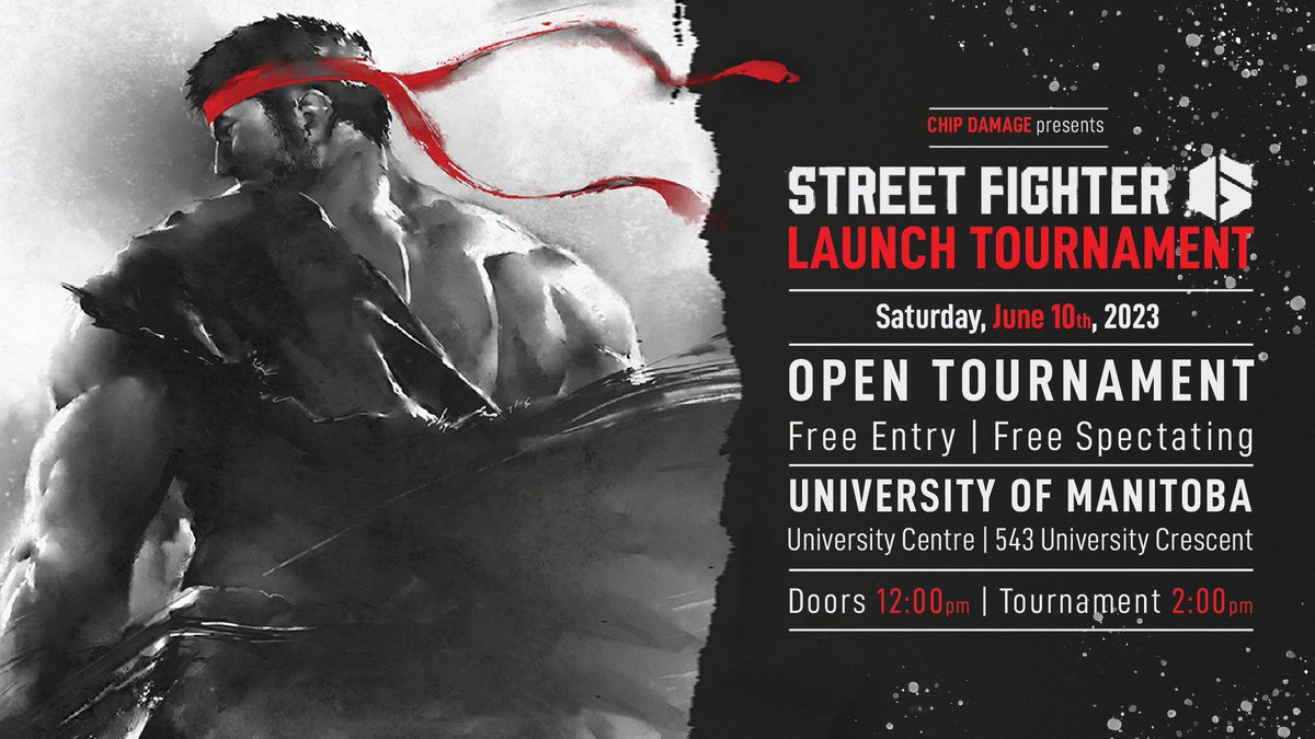 Hi everyone!
The day of our Street Fighter VI launch tournament is almost upon us! Make sure to pre-register at Make sure to pre-register at start.gg/tournament/chi…, and we hope to see you there!