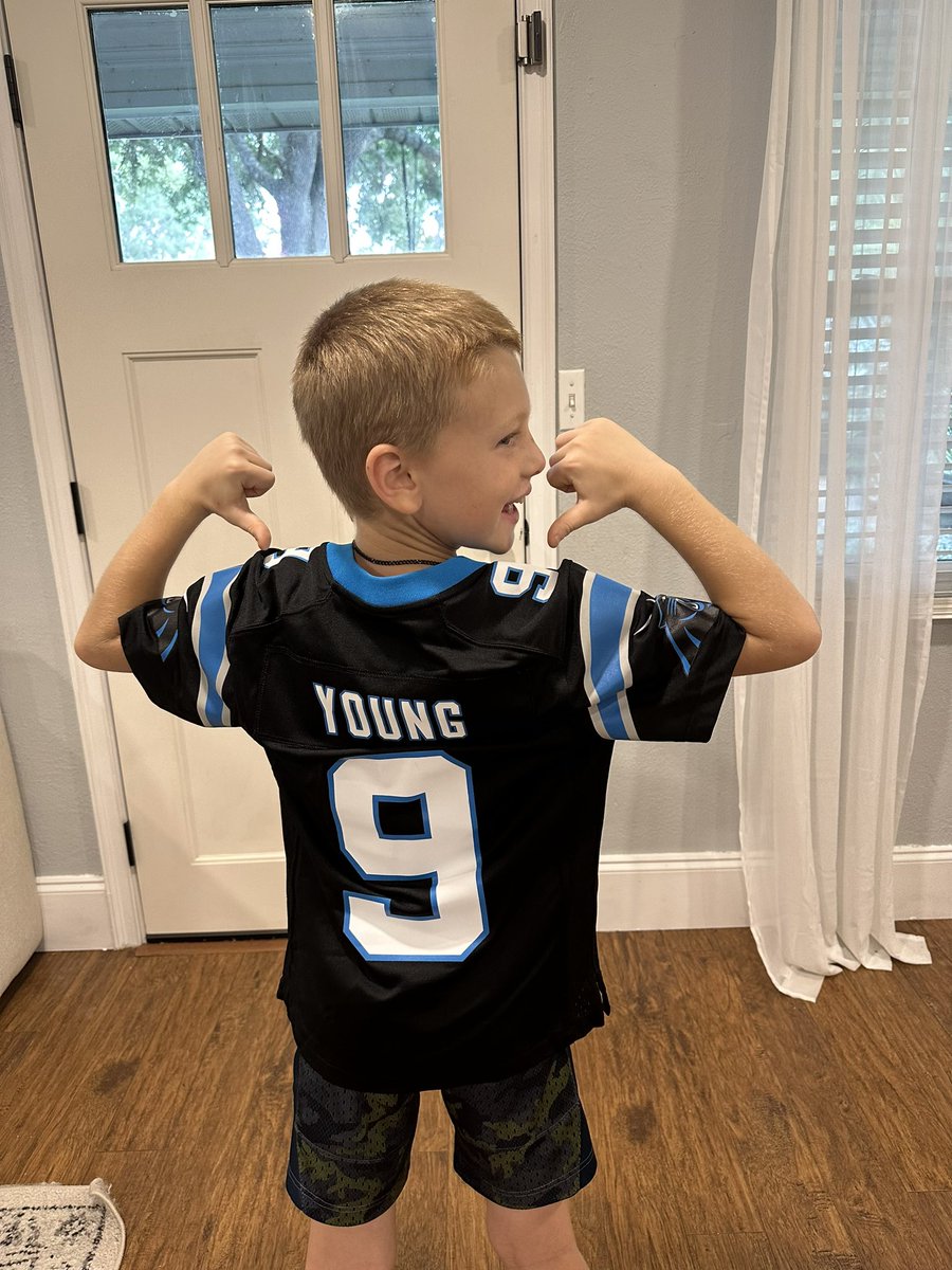 Lets gooooooooo!!! Ordered on draft night &amp; it finally arrived today. Go Panthers! <a href="/_bryce_young/">Bryce Young</a> <a href="/Panthers/">Carolina Panthers</a> #KeepPounding