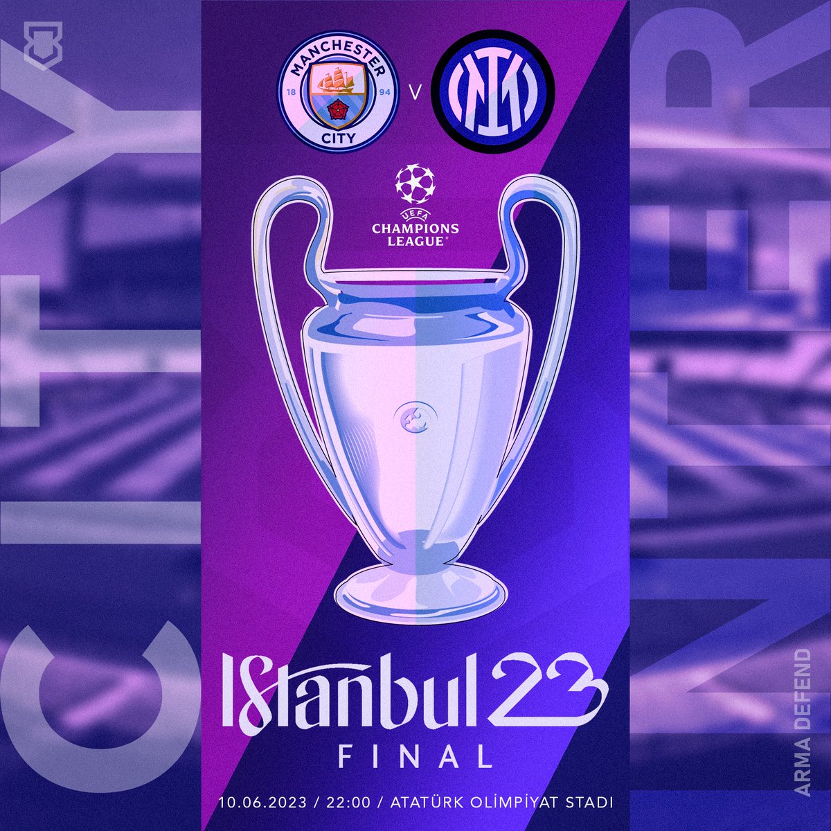 🏴󠁧󠁢󠁥󠁮󠁧󠁿Manchester City 🆚 Inter🇮🇹
Şampiyonlar Ligi Finali #UCLfinal 

68. Kupayı kim kazanır?

#ManCity #IMInter #ChampionsLeague #Istanbul23 #UEFAChampionsLeague #UCLfinal