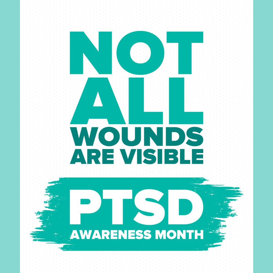 June is PTSD awareness month. #notallwoundsarevisible #ptsd