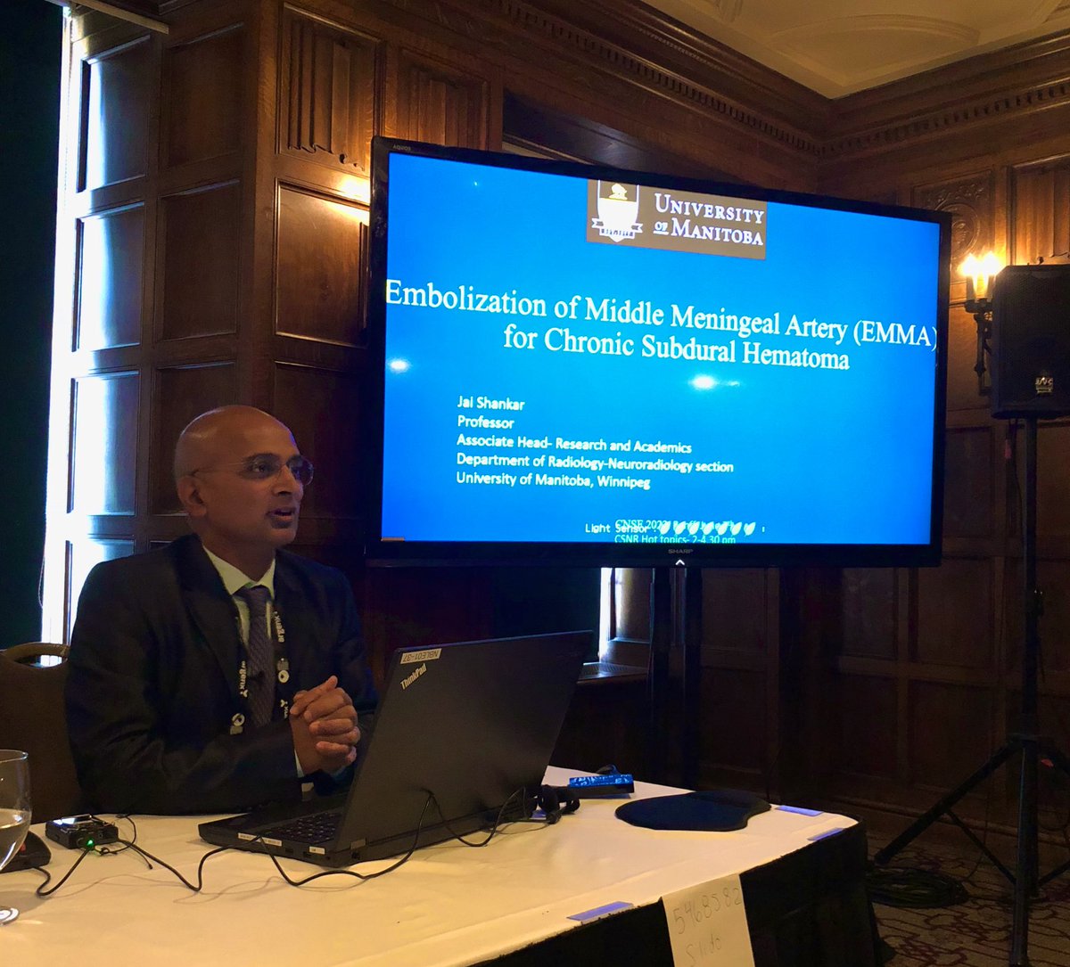 🔥Hot topic session on EMMA for chronic subdural hematoma🔥 by Dr. Jai Shankar <a href="/shivajai1/">Jai Shankar</a>!! Great points and wonderful discussion!! <a href="/CNSFNeuroLinks/">Canadian Neurological Sciences Federation</a> <a href="/CanadianNeuroIR/">Canadian Interventional Neuro Group</a> <a href="/CSC_Stroke/">Canadian Stroke Consortium</a> <a href="/SocCdnNSx/">Canadian Neurosurgical Society (CNSS)</a> <a href="/umanitoba/">University of Manitoba</a>