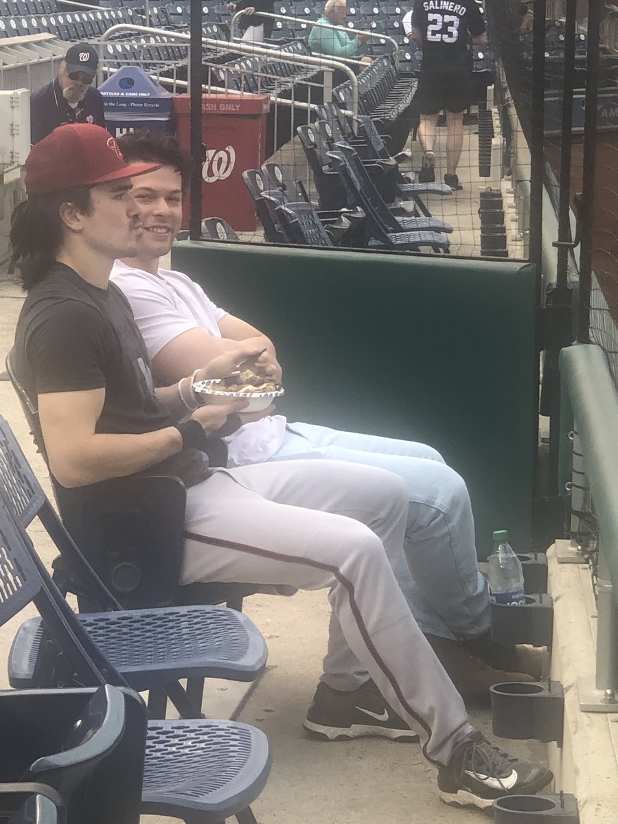 Two @LakesideLionsBA teammates reunited @Nationals v @Dbacks game last night. What a special night to see Corbin Carroll go 4 for 5 with a HR! @ryan_shaw3 and I are so happy for you and your family @peylincarroll