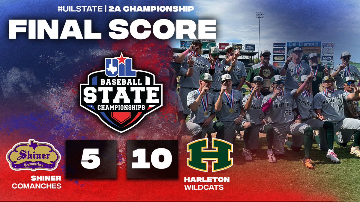 Texas UIL (@uiltexas) on Twitter photo CONFERENCE 2A #UILState BASEBALL ๐พ๐๐ผ๐๐๐๐๐๐๐๐๐
<a href="/ShinerISD/">Shiner ISD</a> 5๏ธโฃ
<a href="/HarletonISD/">Harleton ISD</a> ๐
Box Score โก๏ธ bit.ly/3NlVwTs CONFERENCE 2A #UILState BASEBALL ๐พ๐๐ผ๐๐๐๐๐๐๐๐๐
<a href="/ShinerISD/">Shiner ISD</a> 5๏ธโฃ
<a href="/HarletonISD/">Harleton ISD</a> ๐
Box Score โก๏ธ bit.ly/3NlVwTs