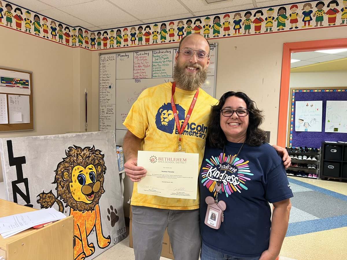 Congratulations to my mentee Profe Nico on completing his  induction program and first year teaching elementary Spanish @BASDLincolnCS ! #BASDProud