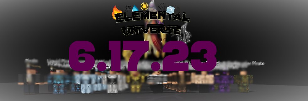 NullProdX's tweet photo. Ready To Become An Elemental Master? 6/17/23 #ElementalUniverse #ElfGames #RobloxDevs https://t.co/Y1hVBARxA6