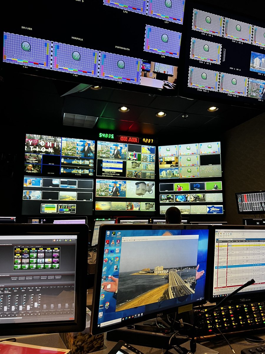 Watching from the control room! <a href="/WAVYinterns/">WAVY-TV 10 Interns</a>