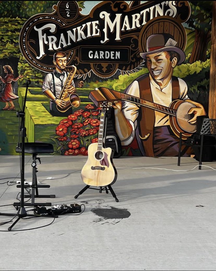 The acoustic group New Crime Trio takes the stage 6/10 at 3:30!