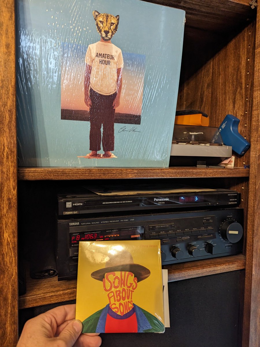 skibit's tweet photo. Listening to the latest @chrisvelan album and hoping it gets the vinyl treatment like the last one.  If you haven't heard it, check it out, it's an incredibly great album!! https://t.co/aAOBpubPq1