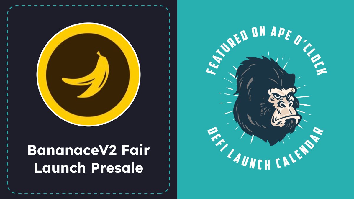 🎯 NEW: BananaceV2 Fair Launch Presale 🎯

⏰  2023-06-09 12:00 UTC

🐦 <a href="/BananaceETH/">Bananace</a>

⛓ #ETH
✅ Audit
✅ KYC

DETAILS:
apeoclock.com/launch/bananac…

Always DYOR. These projects have not been vetted.
