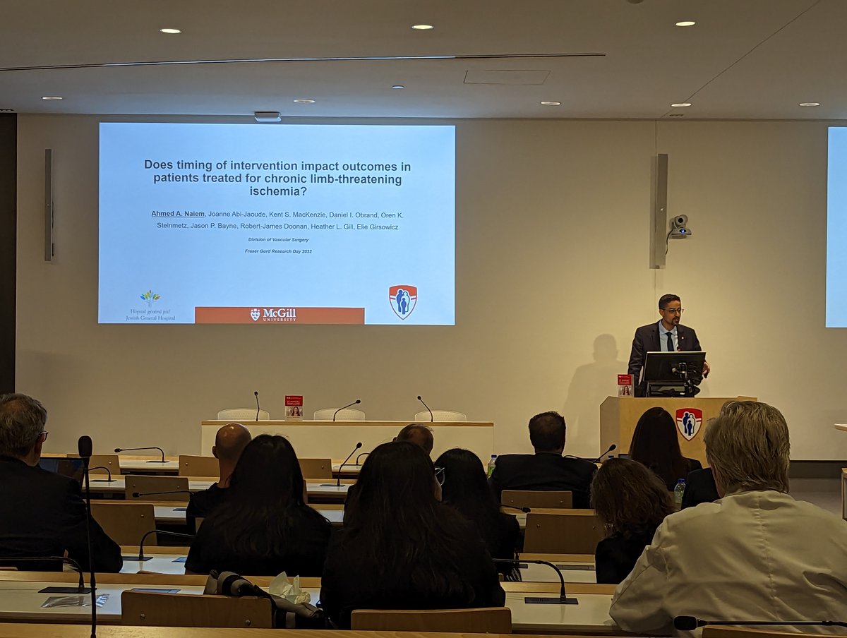 MorganSGold's tweet photo. Was an absolute pleasure attending the 33rd annual Fraser Gurd Grand Rounds hosted by @McGillDeptSurg &amp; @lianefeldman. Incredibly exciting and insightful talks by visiting speaker @kibbemr. Was also a pleasure to hear my colleagues @annakin3 &amp; @anaiem91 present their research. https://t.co/R1hIdzUznZ