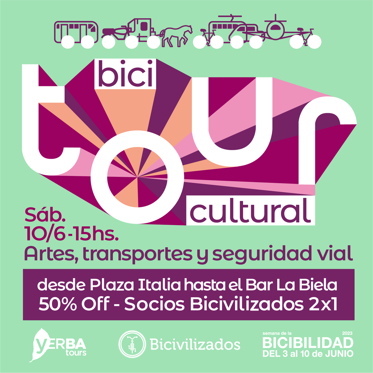LorraineKParis's tweet photo. Hola! Sería hermoso que nos acompañen en este bicitour cultural cerrando la Semana de la Bicibilidad en el Día Nacional de la Seguridad Vial. Hagámonos BICIBLES, aprovechemos los descuentos en reflectivos y cascos y salgamos a la calle en grupos para que nos vean. Sumate! SHARE! https://t.co/O8Bhdt9NDG
