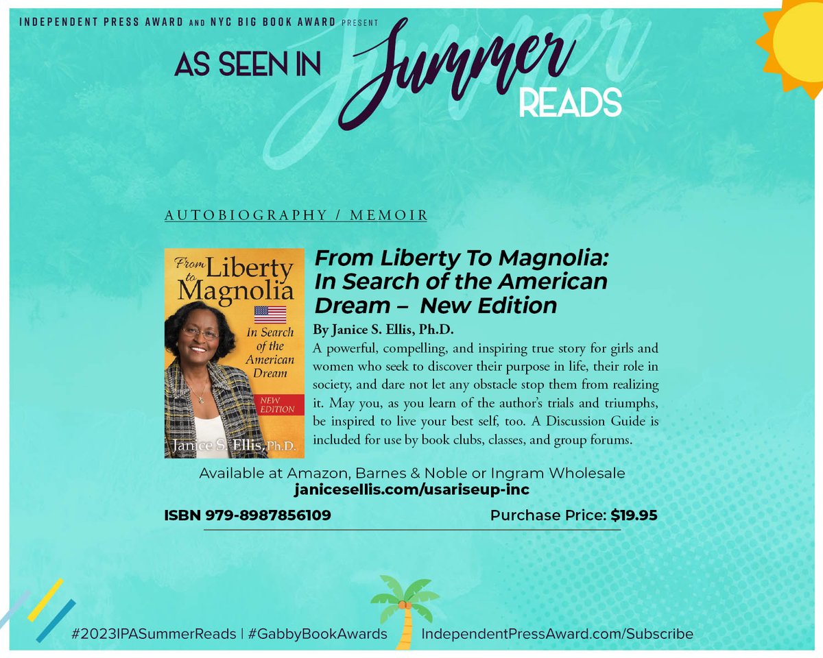 As seen in Summer Reads from Independent Press Award

Check out all the other great Summer Reads too: issuu.com/independentpre…

#2023IPASummerReads #2023SummerReads
#2023IPA #GabbyBookAwards