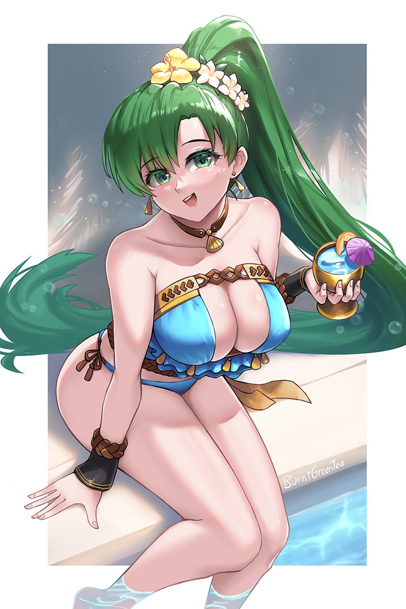 Lyn at the pool 🍹
#FireEmblem #FEHeroes