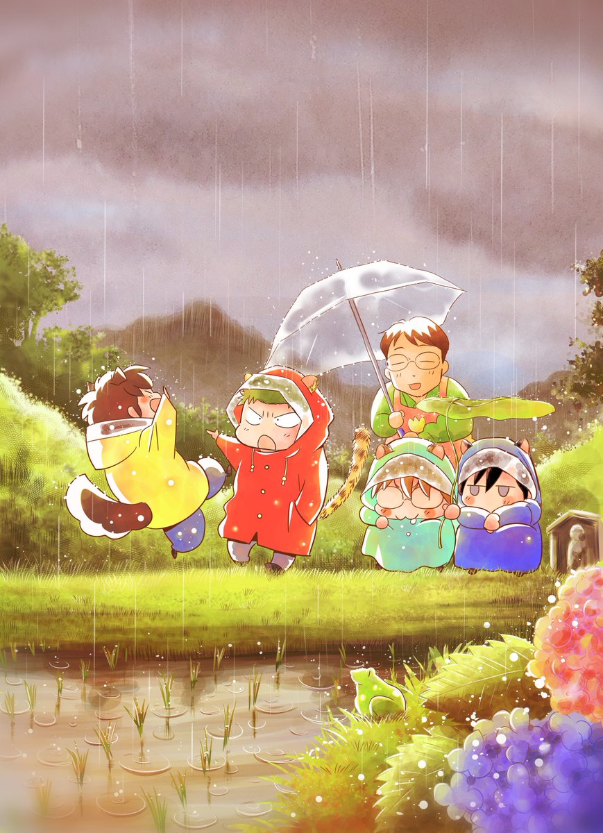 梅雨入りしたとのことなので☔️🐸🐌