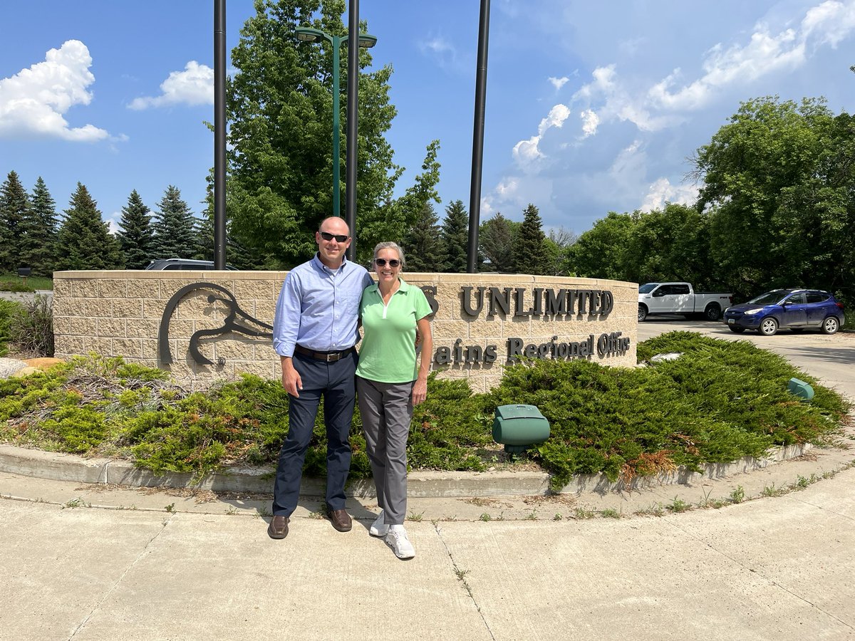 Thanks <a href="/DucksUnlimited/">Ducks Unlimited</a> for letting an upland guy hang out at your Bismarck nest for a few hours today!  <a href="/pheasants4ever/">Pheasants Forever</a>