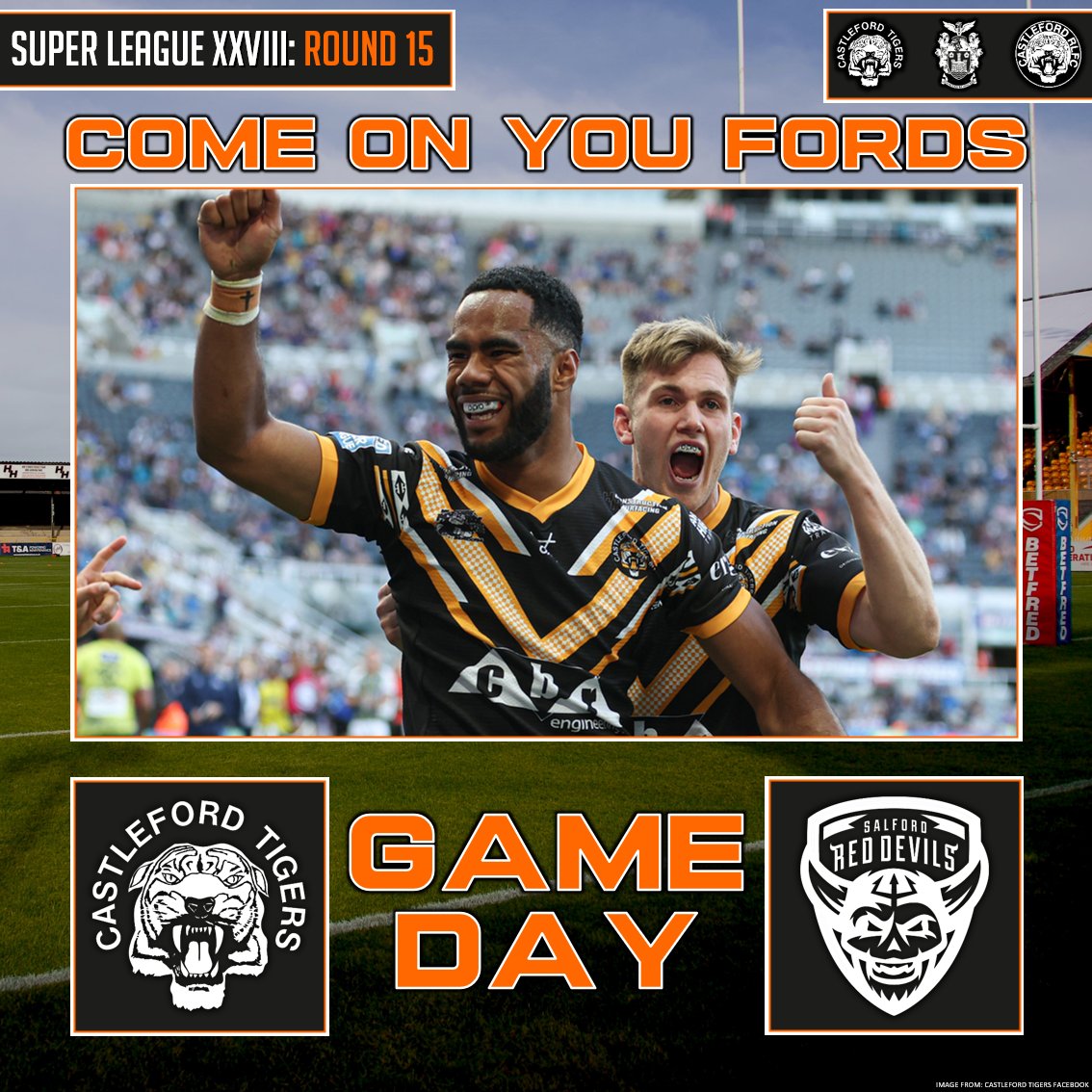 IT'S GAME DAY!!!

COME
ON
YOU 
FORDS!!!

#COYF #SLCasSal #superleague